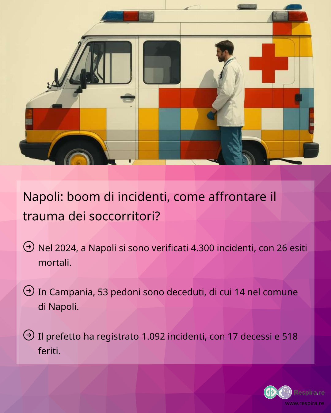 Napoli: boom di incidenti, come affrontare il trauma dei soccorritori ...