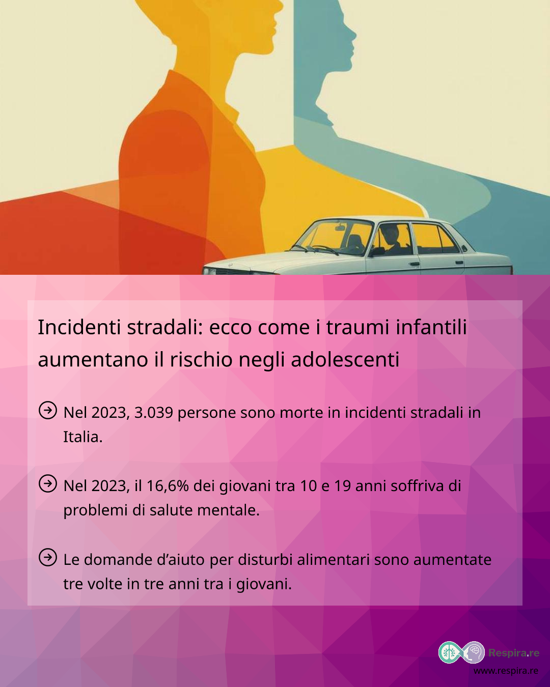 Incidenti stradali: ecco come i traumi infantili aumentano il rischio ...