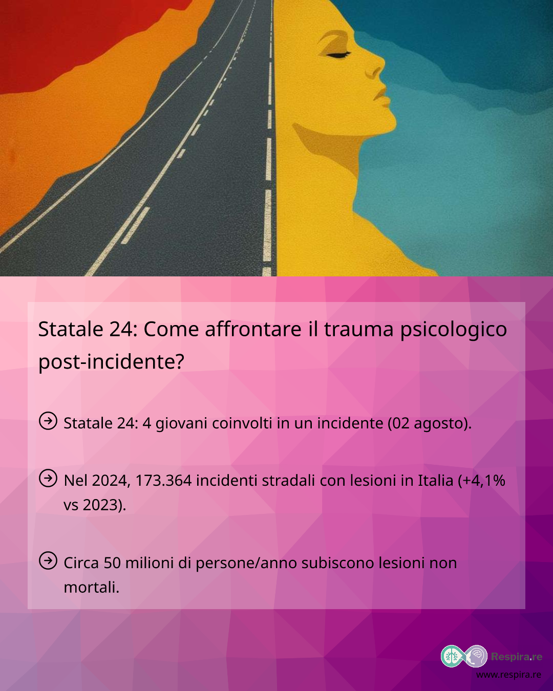 Statale 24: Come affrontare il trauma psicologico post-incidente ...