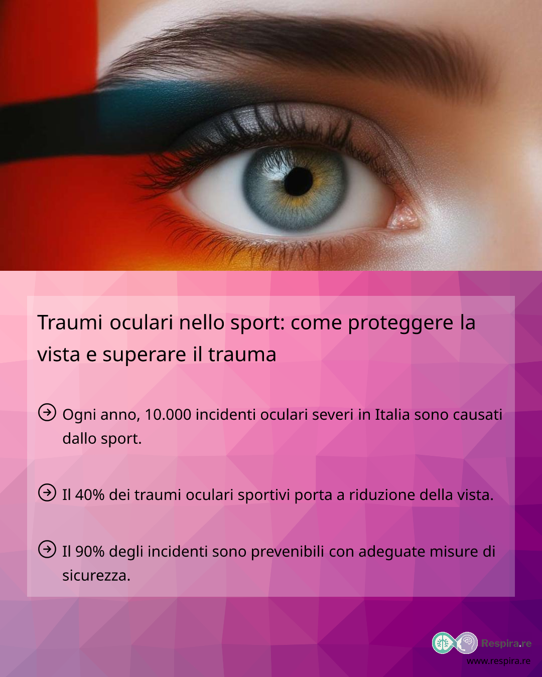 Traumi oculari nello sport: come proteggere la vista e superare il ...