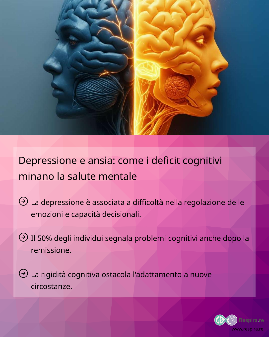 Depressione e ansia: come i deficit cognitivi minano la salute mentale ...