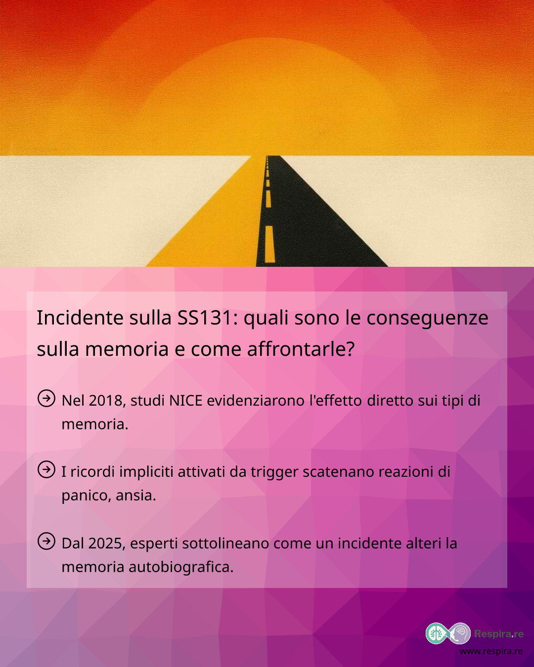 Incidente sulla SS131: quali sono le conseguenze sulla memoria e come ...